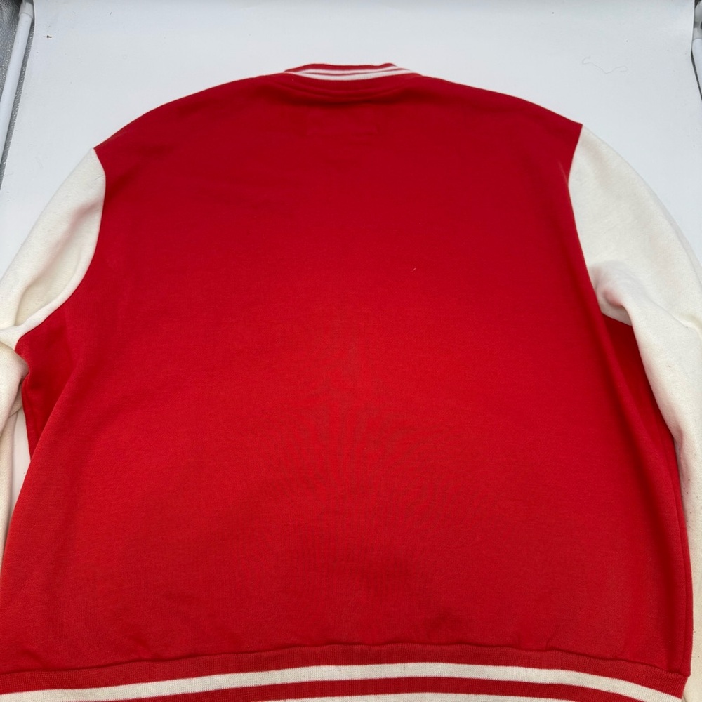 Urban Heritage LA Varsity Jacket Red White Snap Button Men’s L Large - Picture 4 of 7